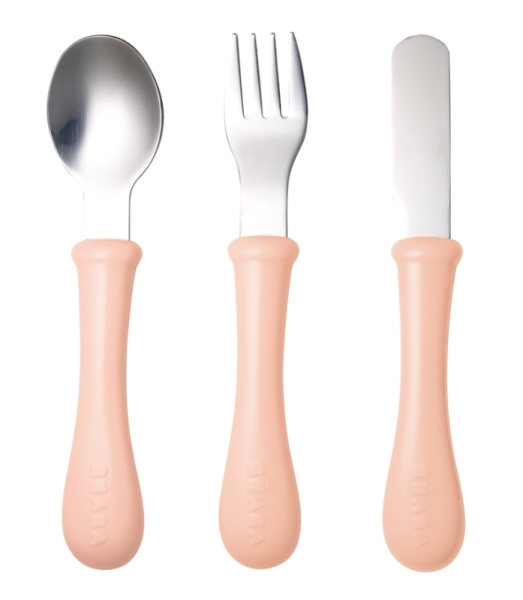 Beaba Set de 3 Couverts Nude